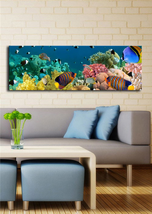 Wallity Lienzo Decorativo Iluminado con LEDs 30x90 cm Multicolor Wallity Lienzo Decorativo Iluminado con LEDs 30x90 cm Multicolor